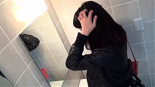 Pissing asians on spycam